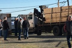 5 Dec 18 - Unload-Stack Lumber for New Launch Ramp Finger Float